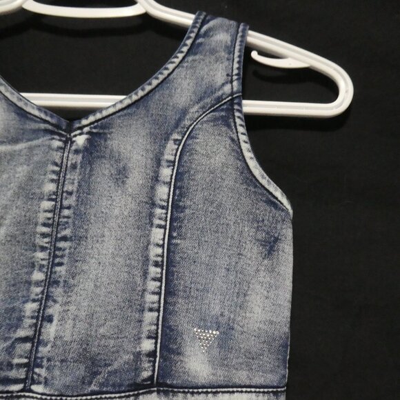 GUESS KIDS | small (7/8) girls | Denim Dress | Zip-Up Back Closure - Picture 5 of 16